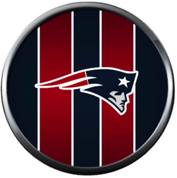 NFL New England Patriots Red Blue Football Game Lovers Team Spirit 18MM - 20MM Fashion Jewelry Snap Charm