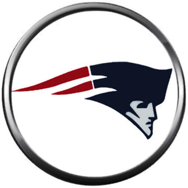 NFL New England Patriots Logo Football Game Lovers Team Spirit 18MM - 20MM Fashion Jewelry Snap Charm