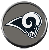NFL Los Angeles Rams Ram on Grey Football Lovers Team Spirit 18MM - 20MM Fashion Jewelry Snap Charm