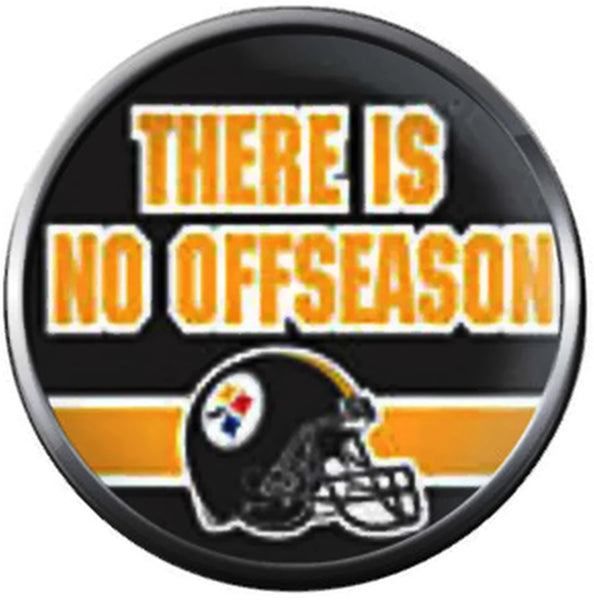 NFL Logo Pittsburgh Steelers No Off season Football Fan Team Spirit 18MM - 20MM Fashion Jewelry Snap Charm