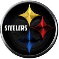 NFL Cool Logo Pittsburgh Steelers Football Fan Team Spirit 18MM - 20MM Fashion Jewelry Snap Charm