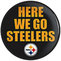 NFL Here We Go Pittsburgh Steelers Football Fan Team Spirit 18MM - 20MM Fashion Jewelry Snap Charm
