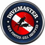 Web Foot Gill Equipped Dive Master Divemaster Open Water Scuba Ocean Diver 18MM - 20MM Snap Jewelry Charm