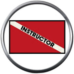 Scuba Diver Down Flag Instructor Dive Teacher 18MM - 20MM Snap Jewelry Charm New Item