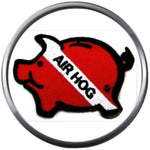 Scuba Dive Diver Down Flag On Pig Air Hog 18MM - 20MM Snap Charm