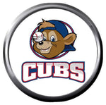 Smiling Chicago Cubs Baseball MLB Team Logo 18MM - 20MM Snap Jewelry Charm New Item