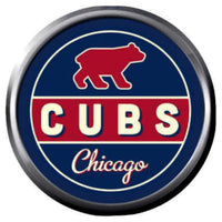 Vintage Look Chicago Cubs Baseball MLB Team Logo 18MM - 20MM Snap Jewelry Charm New Item