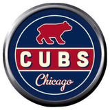 Vintage Look Chicago Cubs Baseball MLB Team Logo 18MM - 20MM Snap Jewelry Charm New Item