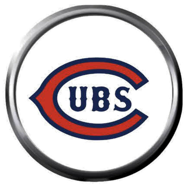 Vintage Cool Logo MLB Baseball Chicago Cubs 18MM - 20MM Snap Jewelry Charm New Item