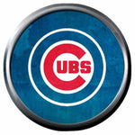 Smoky Cool Chicago Cubs Baseball MLB Team Logo 18MM - 20MM Snap Jewelry Charm New Item