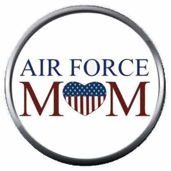 USAF Air Force Mom Love Our US Military Troops 18MM - 20MM Snap Jewelry Charm New Item