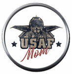 USAF Mom Air Force Support US Military Troops 18MM - 20MM Snap Jewelry Charm New Item