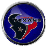 Houston Texans Blue Toro Head NFL Football Logo 18MM - 20MM Snap Jewelry Charm New Item