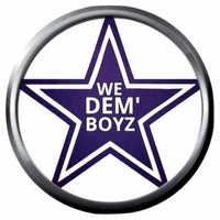 We Dem Boyz Dallas Cowboys NFL Football Logo 18MM - 20MM Snap Jewelry Charm New Item