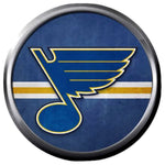 Vintage Cool NHL Hockey Logo St Louis Blues Note Logo  18MM - 20MM Fashion Snap Jewelry Snap Charm New Item