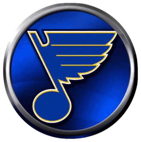 Ice Cold Blue St Louis Blues NHL Hockey Logo Team Spirit 18MM - 20MM Fashion Snap Jewelry Snap Charm New Item