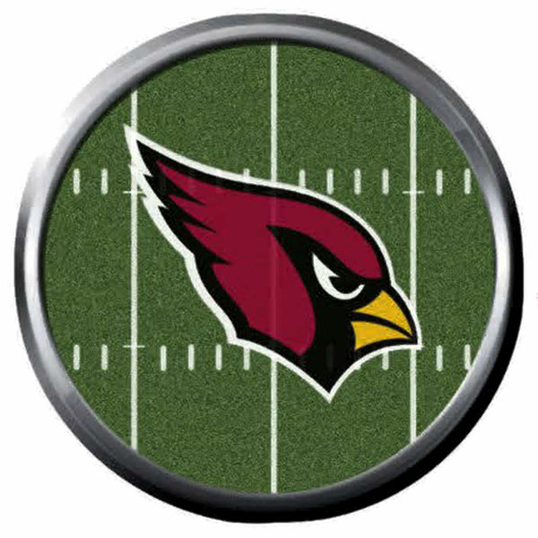 Arizona Cardinals NFL Football Field Logo 18MM - 20MM Snap Jewelry Charm New Item