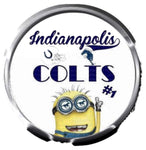 Minion #1 Love Indianapolis Colts NFL Football Logo 18MM - 20MM Snap Jewelry Charm New Item