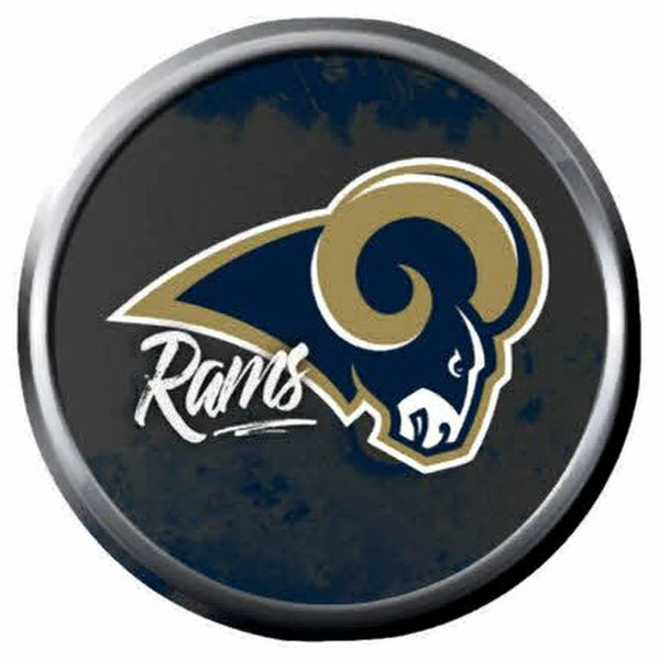 NFL Superbowl LA Rams Awesome Football Fan Logo 18MM-20MM Snap Jewelry Charm New Item
