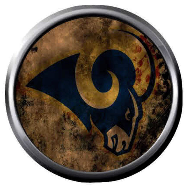 NFL Superbowl LA Rams Mystical Football Fan Logo 18MM-20MM Snap Jewelry Charm New Item