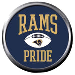 NFL Superbowl LA Rams Pride Football Fan 18MM-20MM Snap Jewelry Charm New Item