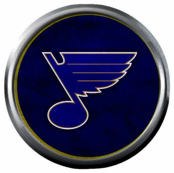 Cool Blue St Louis Blues NHL Hockey Logo Team Spirit 18MM - 20MM Fashion Snap Jewelry Snap Charm New Item