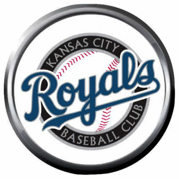 Royals MLB Baseball Kansas City Logo KC MLB 18MM - 20MM Snap Jewelry Charm New Item