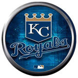 Blue Royals MLB Baseball Kansas City Logo KC 18MM - 20MM Snap Jewelry Charm New Item