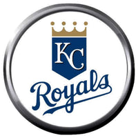 Royals Baseball Kansas City Royals Logo KC MLB 18MM - 20MM Snap Jewelry Charm New Item