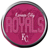 Royals Baseball Kansas City Pink Royals Logo KC MLB 18MM - 20MM Snap Jewelry Charm New Item