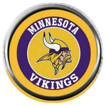 Circle Logo Minnesota Vikings NLF Football Fan Logo 18MM-20MM Snap Jewelry Charm New Item