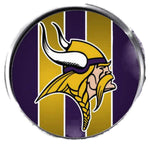 Stripe Background Minnesota Vikings NLF Football Fan Logo 18MM-20MM Snap Jewelry Charm New Item