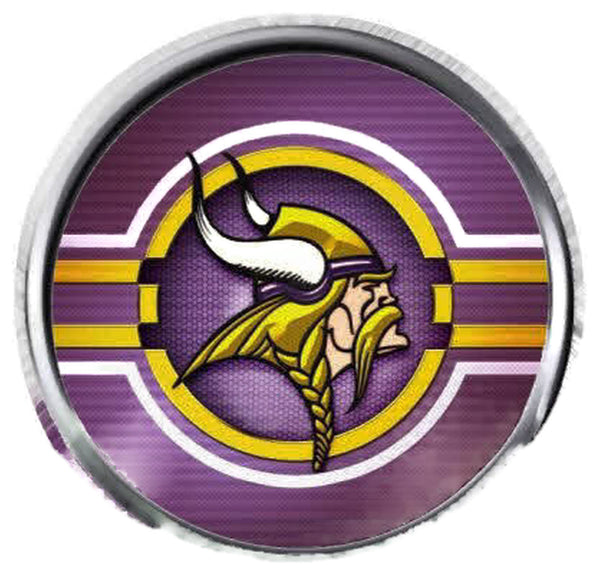 Awesome Touchdown Logo Minnesota Vikings NLF Football Fan Logo 18MM-20MM Snap New Item
