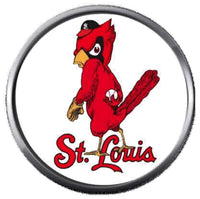 Bad Bird Cardinal MLB Baseball St Louis Cardinals 18MM - 20MM Snap Jewelry Charm New Item