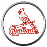 Baseball MLB St Louis Cardinals Bird Bat Logo 18MM - 20MM Snap Jewelry Charm New Item