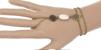 Hand Bracelet Antique Bronze Bohemian Metal Slave Chain Beach Wedding Bride Hand Jewelry