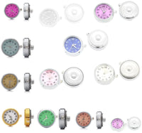 Light Purple Quartz Watch Dial Real Working Watch 18MM - 20MM Snap Charm