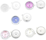 White and Gold Quartz Watch Dial Real Working Watch 18MM - 20MM Snap Charm