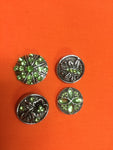 Fashion Snap Jewelry Lot Of 4 Rhinestone Charms