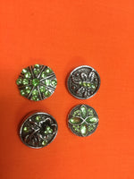 Fashion Snap Jewelry Lot Of 4 Rhinestone Charms