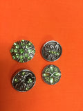 Fashion Snap Jewelry Lot Of 4 Rhinestone Charms
