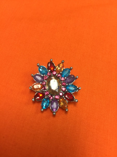 Fashion Snap Jewelry Rhinestone Charm