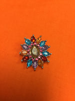 Fashion Snap Jewelry Rhinestone Charm