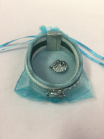 Blue Dolphin Fashion Snap Jewelry Cuff Leather Bracelet Set With 2 Charms Modern And Classy