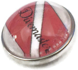 Divermaster Scuba Diver Down Flag 18MM - 20MM Fashion Snap Jewelry Snap Charm