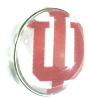 Indiana University IU College Logo Fashion Snap Jewelry University Snap Charm
