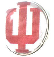 Indiana University IU College Logo Fashion Snap Jewelry University Snap Charm