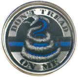 Thin Blue Line Don't Tread On Me Support your Officer 18MM - 20MM Snap Charm