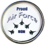 Proud Air Force Mom Support Our Military Troops 18MM - 20MM Snap Charm