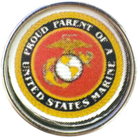 Proud Parent of a United States Marine Support Our Troops 18MM - 20MM Snap Charm